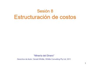 Diagrama de Estructura de Costos Basado en Actividades para la Minería